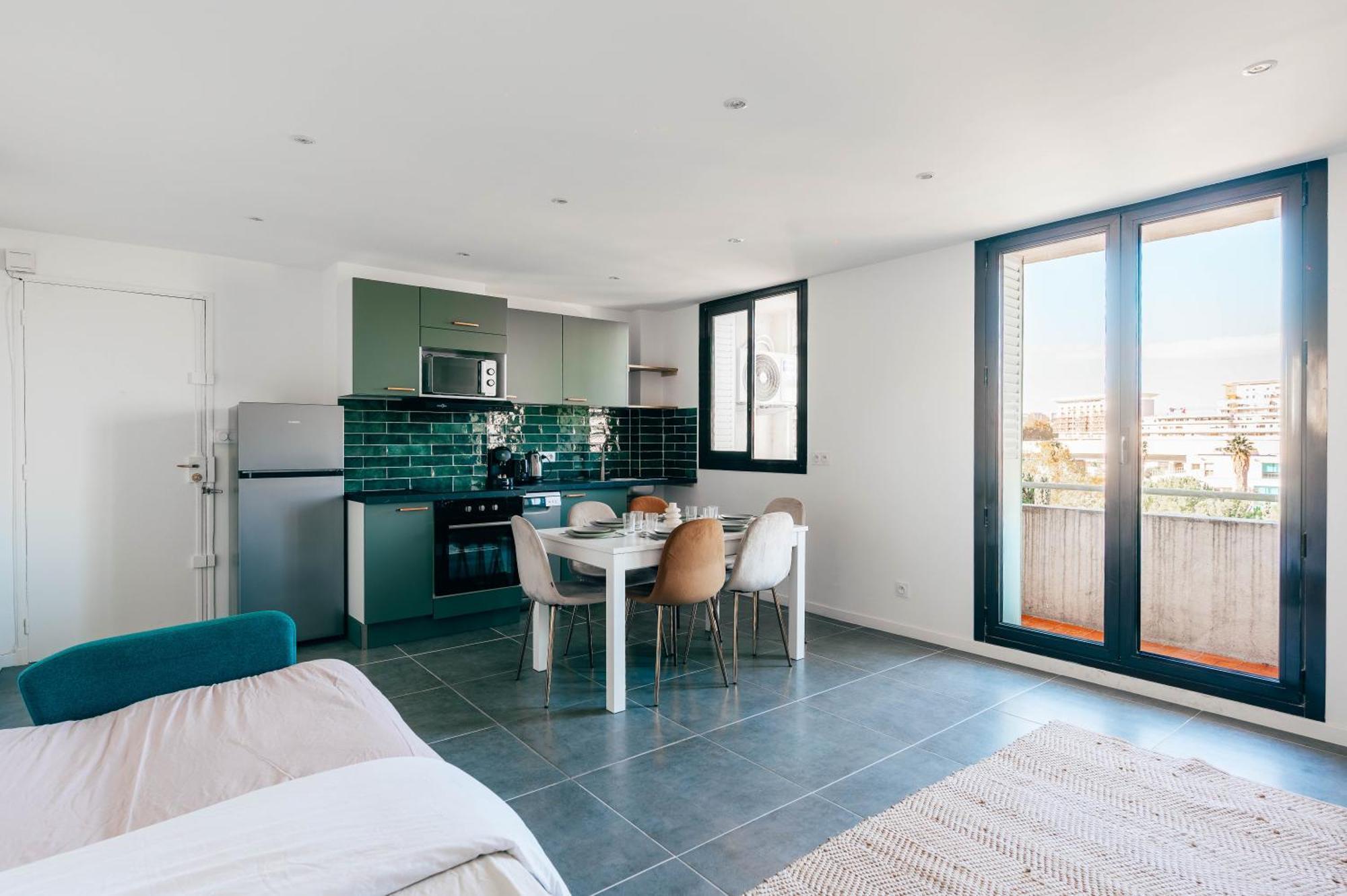 Velodrome 6 Couchages Avec Clim Apartment มาร์กเซย ภายนอก รูปภาพ